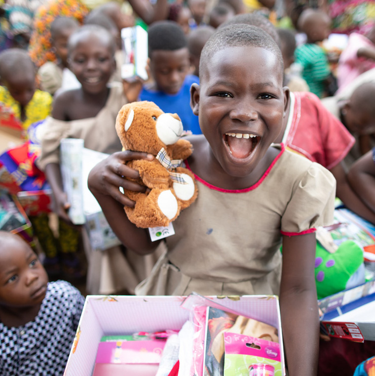 joy in receiving a shoebox